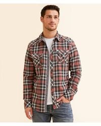 BKE - Brushed Plaid Athletic Shirt - Lyst