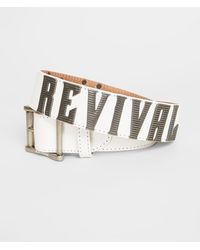 Rock Revival Rock Georgia Leather Belt - White