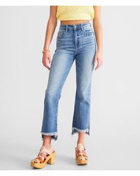 Hidden Jeans - Happi Cropped Split Flare Stretch Jean - Lyst