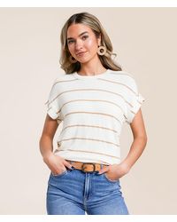 Blu Pepper - Striped Top - Lyst