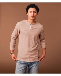 Outpost Makers - Brushed Knit Snap Henley - Lyst