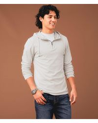 Outpost Makers - Striped Quarter Zip Hoodie - Lyst