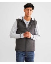 Departwest - Hooded Puffer Vest - Lyst