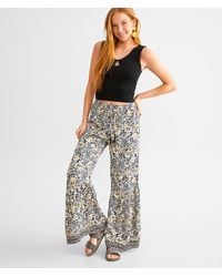 Angie - Floral Wide Leg Beach Pant - Lyst