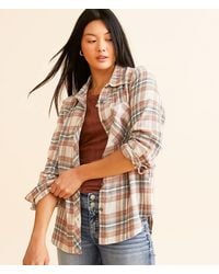 BKE - Plaid Eased Flannel Shirt - Lyst