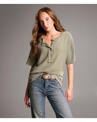BKE - Ribbed Henley - Lyst