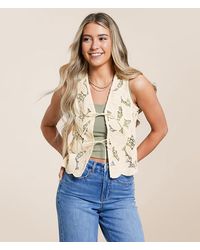Willow & Root - Crochet Front Tie Tank Top - Lyst