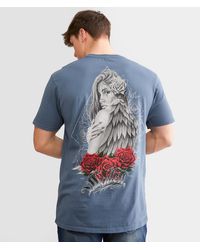 Sullen - Rose Angel T-shirt - Lyst