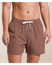 Cove - Solid Stretch Swim Trunks - Lyst