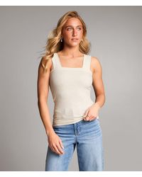 BKE - Floral Textured Tank Top - Lyst