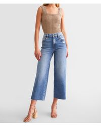 Hidden Jeans - Nori Cropped Wide Leg Jean - Lyst