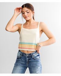 O'neill Sportswear - Mila Cropped Sweater Tank Top - Lyst