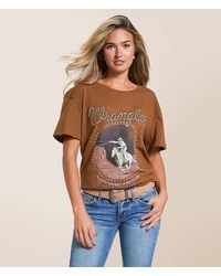 Wrangler - Western Spirit Oversized T-Shirt - Lyst