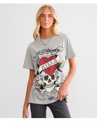Ed Hardy - Skull T-shirt - Lyst