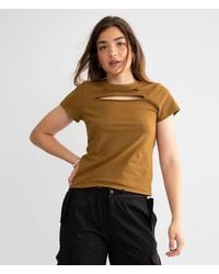 Gilded Intent - Cut-Out T-Shirt - Lyst
