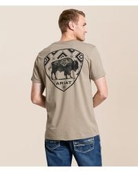 Ariat - Bison Stamp Shield T-Shirt - Lyst