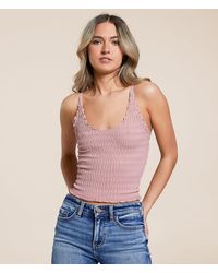 Free People - Pucker Up Seamless Textured Tank Top - Lyst
