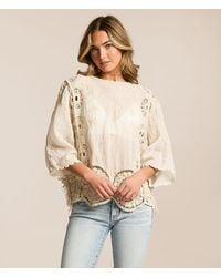 Pol - Crochet Fringe Top - Lyst