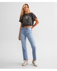 Hidden Jeans - Tracey Cropped Straight Stretch Jean - Lyst