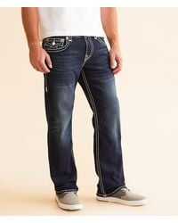 True Religion - Ricky Relaxed Straight Stretch Jean - Lyst