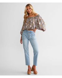 KanCan Signature;KanCan - Kan Can Signature High Rise Cropped Straight Stretch Jean - Lyst