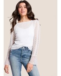 Willow & Root - Mixed Lace Top - Lyst