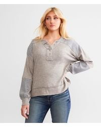 BKE - Pieced Waffle Knit Henley - Lyst