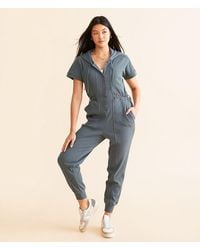 BKE - Hooded Henley Jumpsuit - Lyst