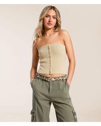 Blu Pepper - Textured Knit Tube Top - Lyst