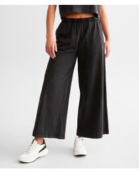 Z Supply - Scout Jersey Wide Leg Cropped Pant - Lyst