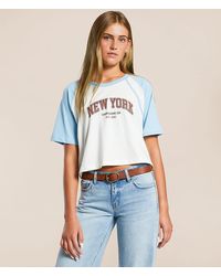 FITZ + EDDI - New York Cropped T-Shirt - Lyst