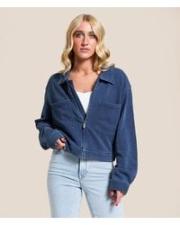 Z Supply - Heritage Knit Denim Jacket - Lyst
