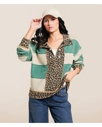 Gilded Intent - Cheetah Color Block Pullover - Lyst