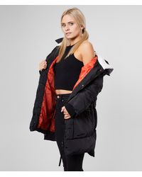 steve madden long puffer coat