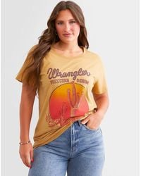 Wrangler - Western Denim Cactus Oversized T-Shirt - Lyst
