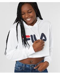 fila luciana cropped hoodie