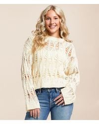 Willow & Root - Diamond Cropped Sweater - Lyst