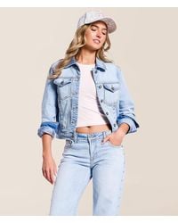 Hidden Jeans - Studded Denim Stretch Jacket - Lyst