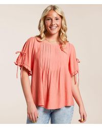 Daytrip - Pleated Crinkle Top - Lyst
