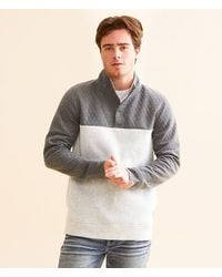 Departwest - Quilted Quarter Snap Pullover - Lyst