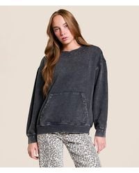 Gilded Intent - Washed Knit Studded Pullover - Lyst