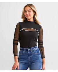 BKE - Rhinestone Cut-Out Top - Lyst
