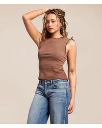 Gilded Intent - Pieced Cinch Tie Tank Top - Lyst