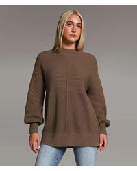 BKE - Mock Neck Ribbed Sweater - Lyst