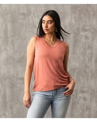 Buckle Black - Eased V-Neck Tank Top - Lyst