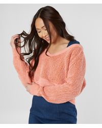 free people high low sweater