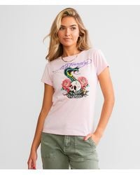Ed Hardy - Rose Cobra T-shirt - Lyst