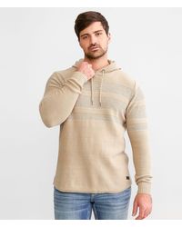 Outpost Makers - Striped Crossover Hooded Sweater - Lyst