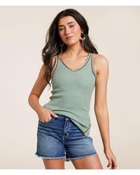 Miss Me - Crochet Sweater Tank Top - Lyst