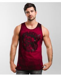 Affliction American Customs Native Petrol Tank Top - Red